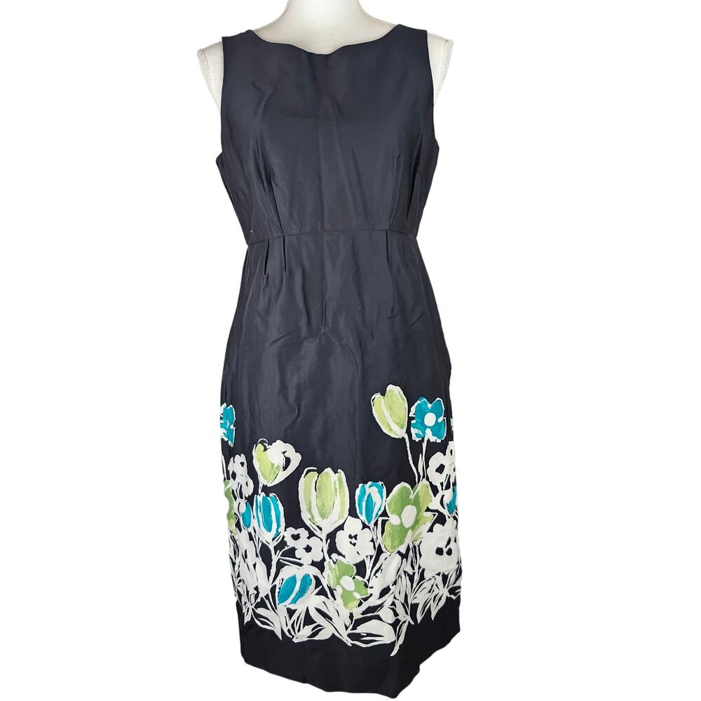 STUDIO I sheath Floral Dress Sz 6 Medium Vintage y2k  Preppy Career Office